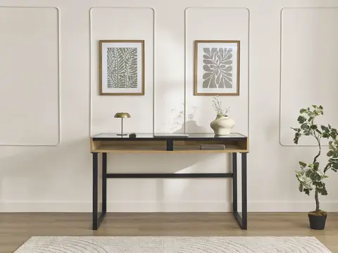 Bureau avec niche THEMYS placage chêne massif