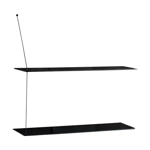 Etagère Stedge Chêne noir, , 2 étagères