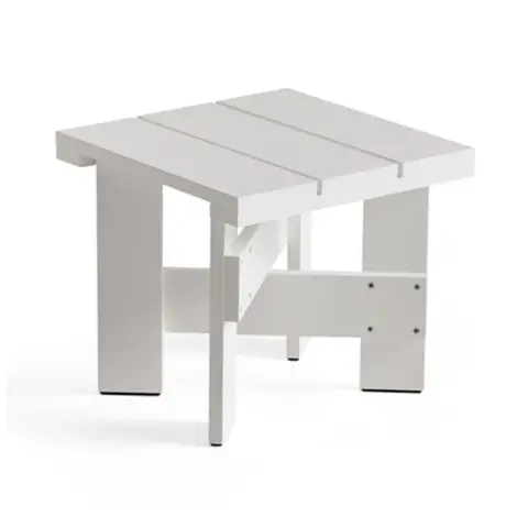 Crate Low Table pin laqué White