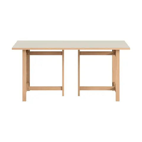 Table à manger rectangulaire Moebe Light grey,