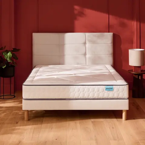 Ensemble Merinos Full Bed - 651 Ressorts ensachés + Sommier Confort Ferme