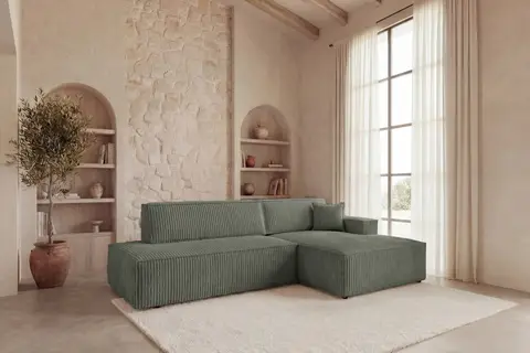 Canapé d'angle Laria Angle Vert Angle droit 274 cm x 170 cm x 73 cm