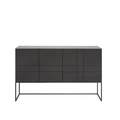 Kilt Light 137 table d'appoint taupe, 3 portes