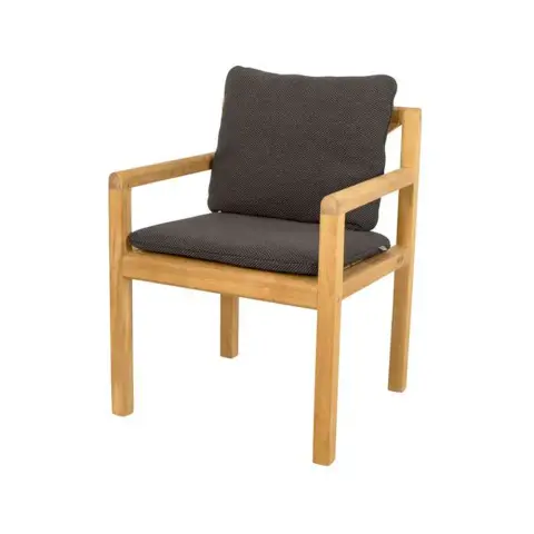 Chaise Grace Cane-Line focus dark grey, teak