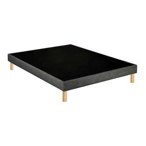 Sommier déco tapissier Unic gris - Merinos