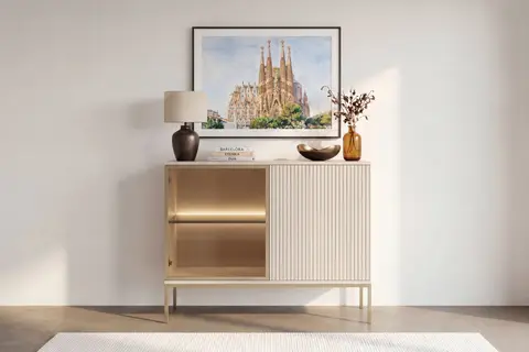 Duro - Mini Commode Beige 104 cm x 39 cm x 83 cm