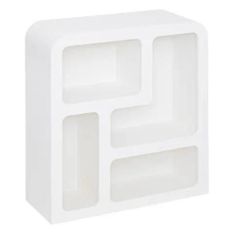 Meuble étagère 4 niches en bois