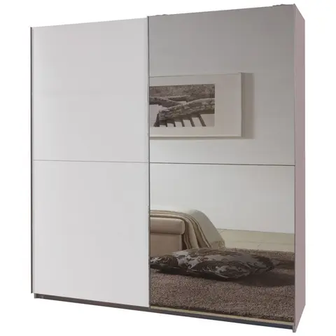 Armoire adulte contemporaine Hansen Blanc — Blanc