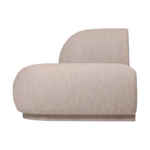 Canapé modulaire Rico open L Soft bouclé-natural