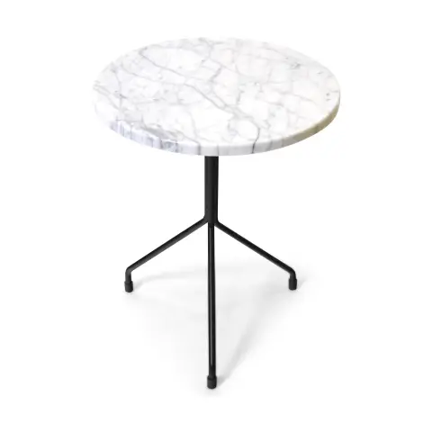 Table d'appoint Allforone White carrara-black, Ø