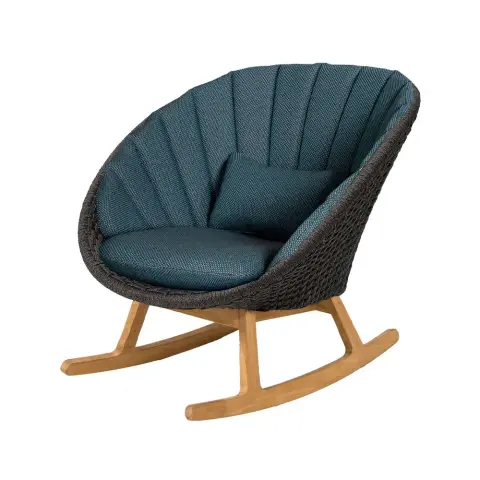 Chaise à bascule Peacock Focus dark blue-teak