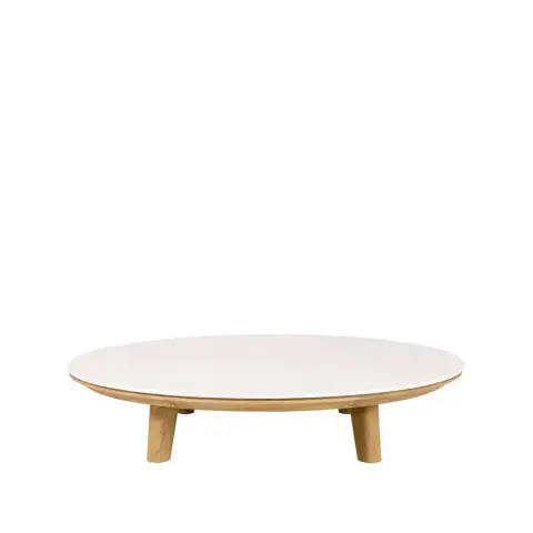 Table basse Aspect Travertin-teak