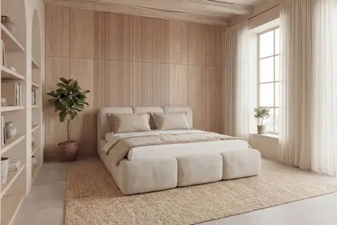 Lit coffre Otis Beige 140 x 200