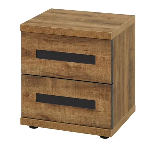 Chevet adulte style industriel marron foncé Octoline Marron foncé — Marron foncé