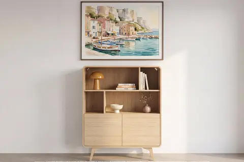 Bibliothèque Majorque - Bibliotheque Chêne clair 108 cm x 39 cm x 130 cm