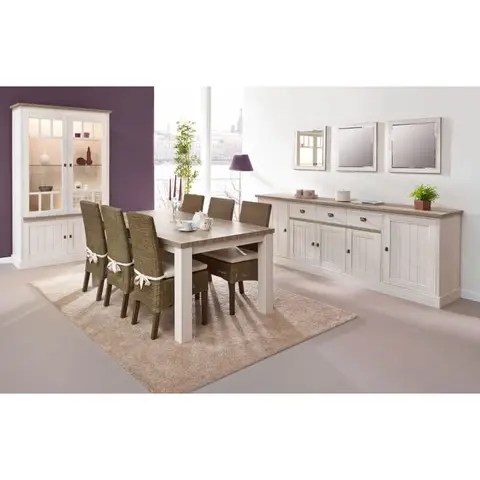 Salle à manger contemporaine coloris chêne beige/mélèze Samos I Chêne beige/mélèze — Chêne beige