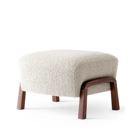 Repose-pieds Wulff ATD3 Karakorum 003 beige-pieds en noyer