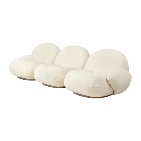 Canapé 3 places avec accoudoirs Pacha Karakorum 001-pearl gold