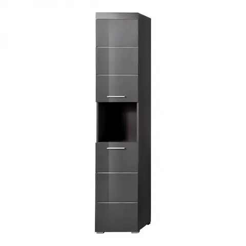 Colonne de salle de bains moderne grise 37 cm Andora Gris — Gris