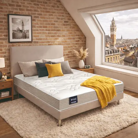 Matelas 70x190 cm latex ferme Dunlopillo Lavande 2