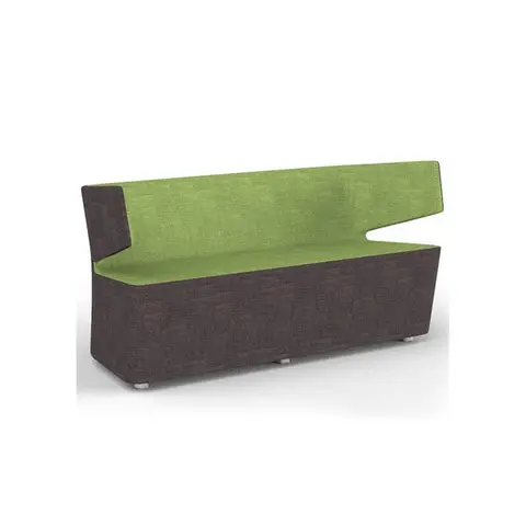 Canapé 2 places en tissu anthracite/vert Jordana Anthracite/vert — Anthracite
