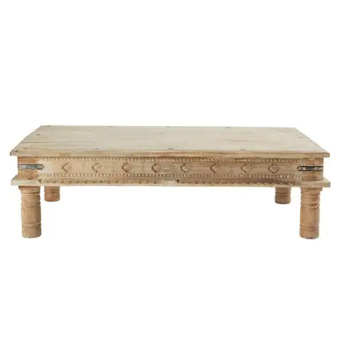 Table basse en bois de manguier massif, L140 cm