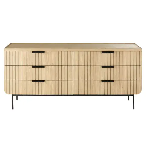 Commode double 6 tiroirs L168