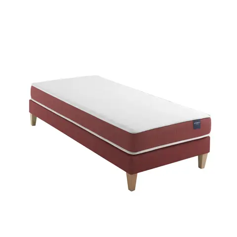 Ensemble matelas couchage latex, sommier et pieds Crépuscule 400