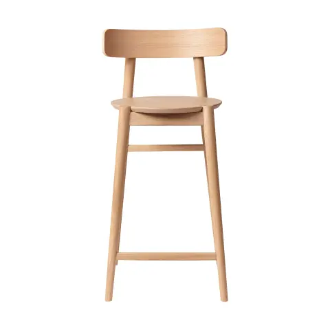 Tabouret de bar J185 Øst Oak nature laqué