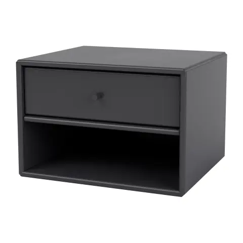Table de chevet Dash Anthracite 04, suspension incluse