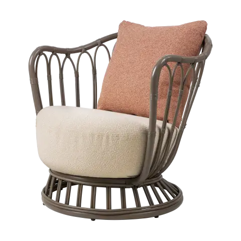 Fauteuil d'extérieur Grace Lorkey Limonta 41-44-mushroom gray