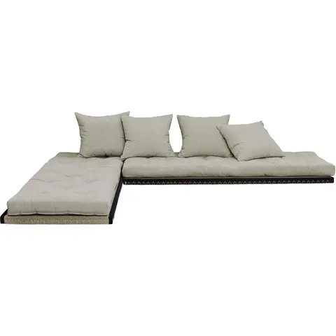 Futon canapé lit 3 places 2x70x200 CHICO lin
