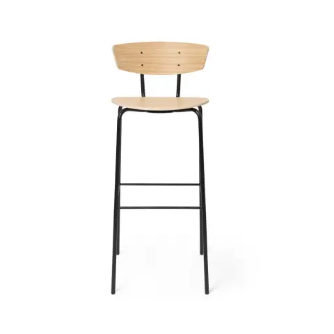 Tabouret de bar Herman oak white oiled