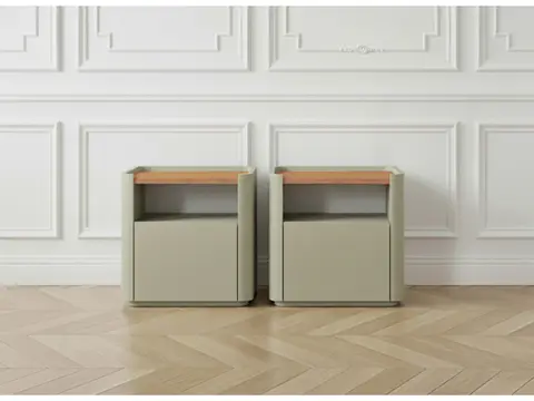 Lot de 2 chevets 1 tiroir ANYRA vert