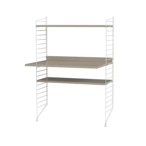String bureau beige et blanc - combinaison H