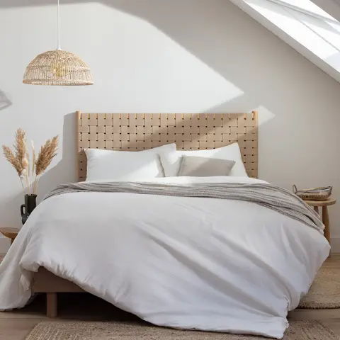 Tête de lit à lanières 160 cm en bois Terre de Nuit