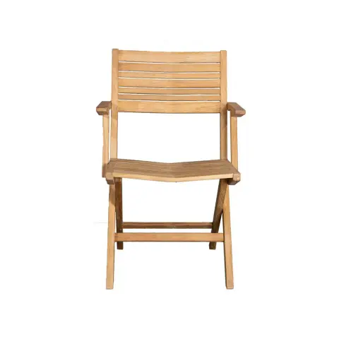 Chaise pliante Flip Teck, avec accoudoirs