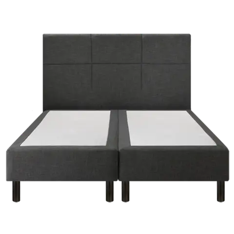 Sommier Epeda Enchanteur Boxspring 3 en 1 Gris Chiné