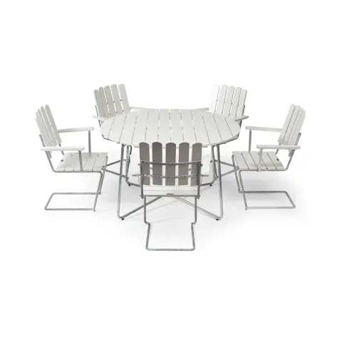 Ensemble Salle à Manger Grythyttan blanc 9A Ø + 5pcs A2