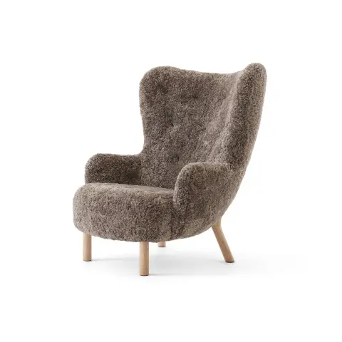 Fauteuil Petra VB3 High Chêne huilé-Sheepskin Sahara