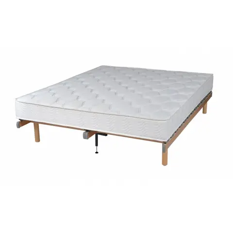 Ensemble literie fixe ressorts ensachés et mousse PU Crizaline