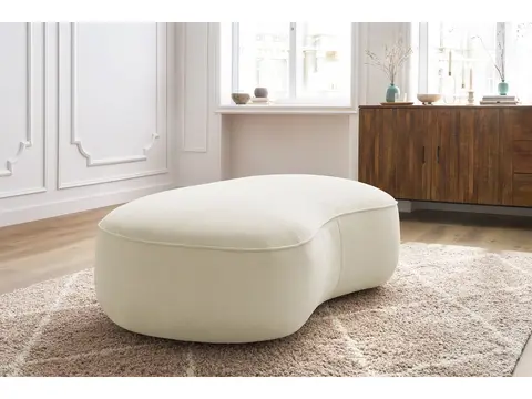 Pouf SAINT-GERMAIN texturé beige