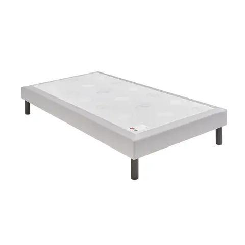 Sommier Nature confort ferme 15 cm - Epeda gris souris
