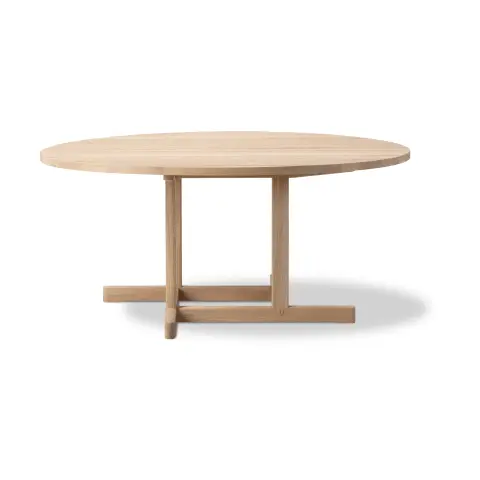 Table basse BM80 Mogensen Coffee Table Ø Chêne savonné