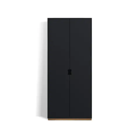 Armoire haute Snö F char grey, base en chêne, dj.