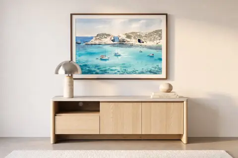 Comino - Meuble TV Chêne clair 153 cm x 45 cm x 50 cm