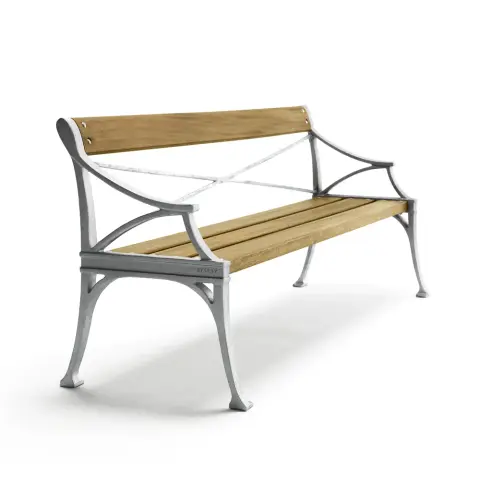 Canapé Lessebo Huile de chêne, support en aluminium brut