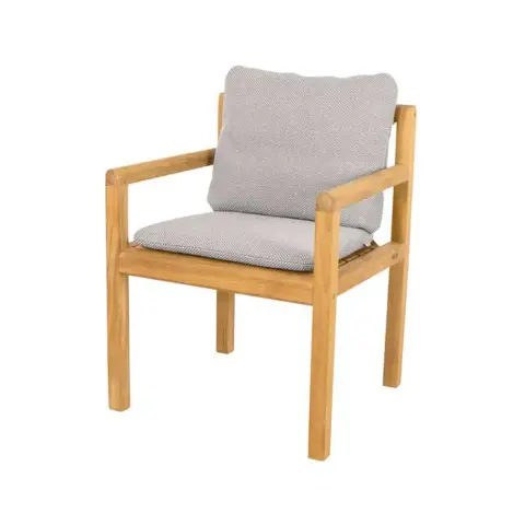 Chaise Grace Cane-Line focus light grey, teak
