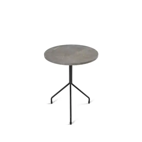 Table d'appoint Allforone Grey marble-black, Ø