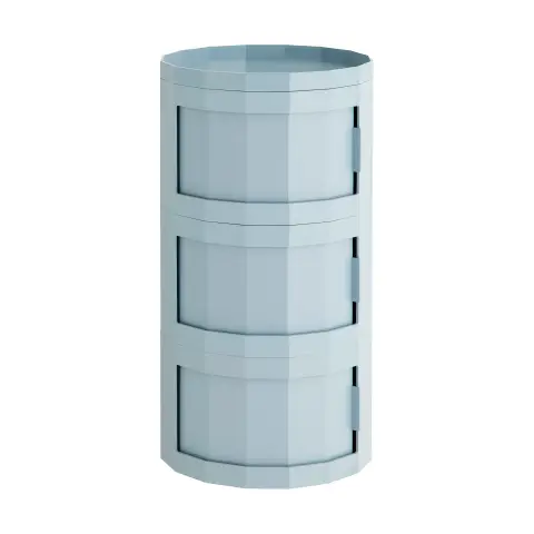 Table d’appoint Facet Cabinet 30 Misty blue